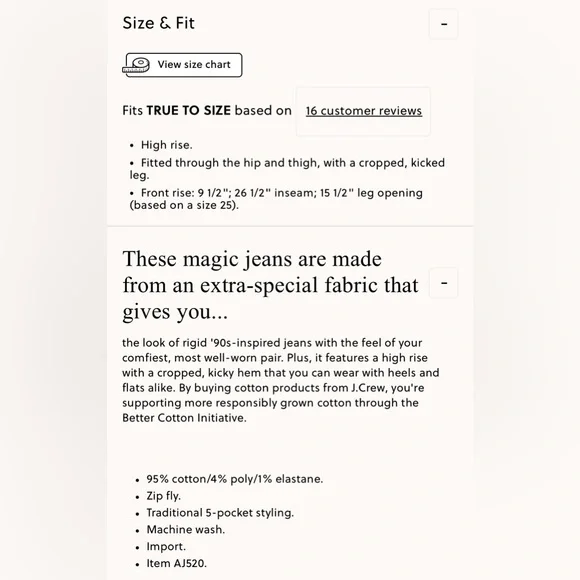 J. Crew Billie Denim Boot Crop Jeans Size 29 Style AJ520 - Picture 10 of 10